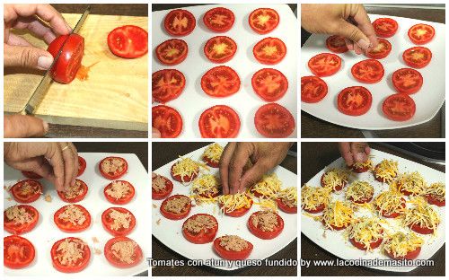 Tomates con atún